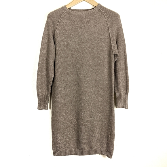OAK + FORT Dresses & Skirts - Oak + Fort Long Sleeve Crewneck Sweater Dress